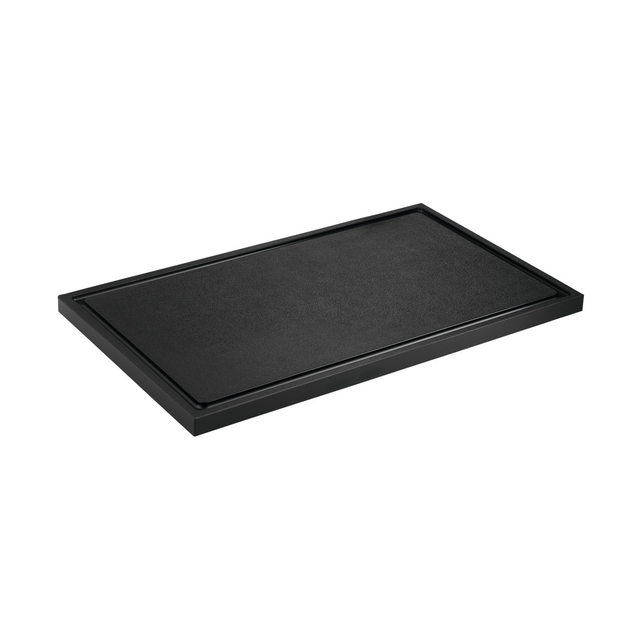Schneidbrett mit Saftrille 500 x 300 x 20 mm schwarz